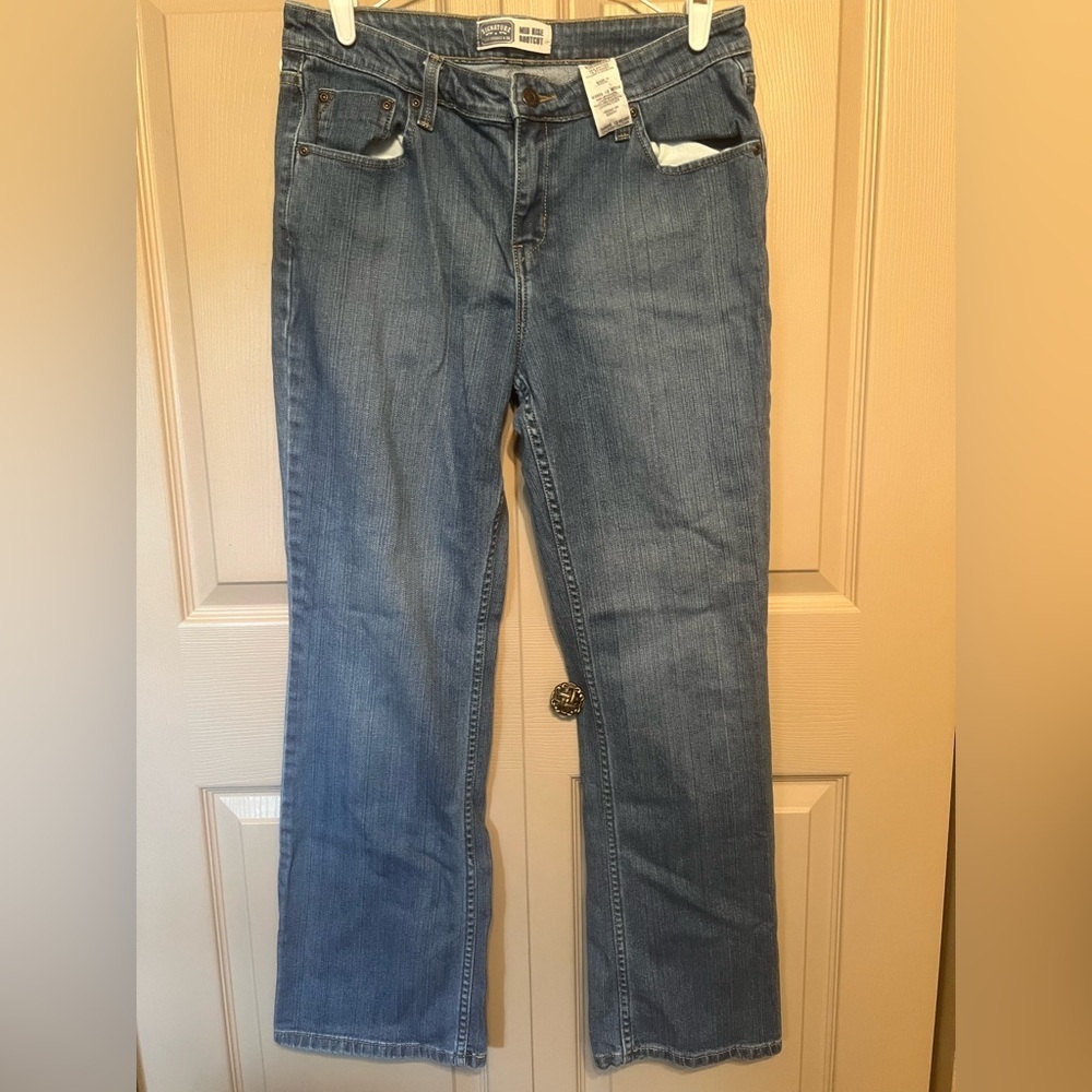 Signature by Levi Strauss Blue Boot Cut Jeans Premium Denim